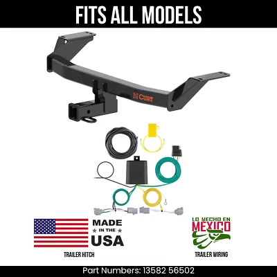 Сцепное устройство для прицепа Toyota Crown 23–24 годов выпуска + 4-полосный жгут проводов подходит для всех моделей Curt - Изображение 1 из 4