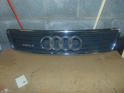 1998 1999 2000 2001 Audi A6 Quattro Front Upper Grill Grille Chrome w/ Emblem - Image 1 of 3