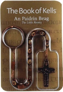 Irish Connemara Book of Kells BOOK OF KELLS WOODEN SINGLE DECADE ROSARY PB 71321 - Picture 1 of 1