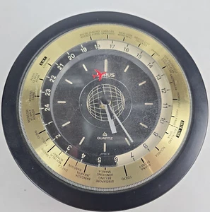 Lorus Quartz Weltzeituhr Flugzeug Sekundenzeiger Made in Japan LQZ501K-K (R6) - Bild 1 von 3