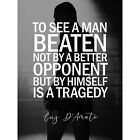 Quote Boxing Manager Cus D�Amato Man Beaten By Himself Tragedy XL Art Canvas