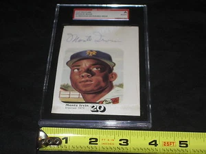 MONTE IRVIN HOF HAND SIGNED AUTOGRAPHED CUT PICTURE MLB BASEBALL LEGEND SGC COA - Picture 1 of 3