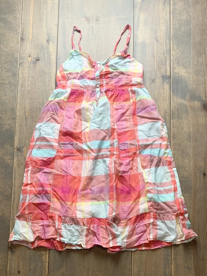 Vestido a Cuadros LOGG by H&M Para Niña Sin Mangas Correa de Espagueti Talla: 13Y - 14Y Foto 1 de 4