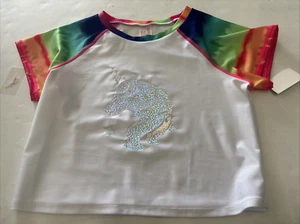 CAT & JACK UNICORN SWIMMING SHIRT SIZE L NEW - Picture 1 of 1