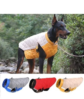 Dog Winter Coat Dog Winter Jacket waterproof Vest Reflective Cold Weather *LARGE - Image 1 of 4