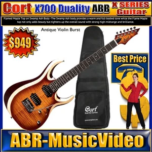 Cort X700 DUALITY AVB X Series Electric Guitar (Antique Violin Burst - Picture 1 of 16