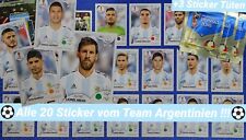 Panini WM 2018 Russland ⚽ Argentinien ✮ Komplett ✮ 20 Sticker mit Lionel Messi