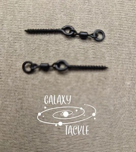 Karpfenangeln Terminal Tackle - 8mm Köderschraube mit Rig Ringwirbel, Angelrigg - Bild 1 von 1