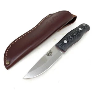 Cuchillo Bushcraft Mk II TBS Wolverine Puukko - Funda estándar - Negro Micarta - Imagen 1 de 6