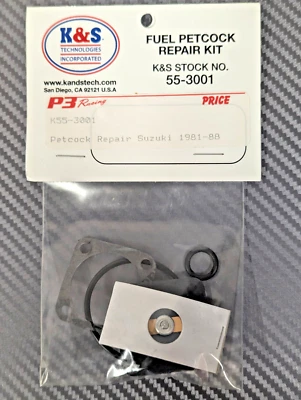 Fuel Tank Petcock Repair Kit for SUZUKI GS300-1100 GSXR KATANA 81-87 - Image 1 of 4