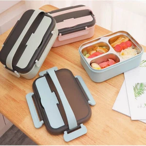 Stainless Steel Lunch Box Thermal Insulation Food Container Bento Boxes & Spoon - Picture 1 of 12