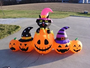 HALLOWEEN 8 FEET Inflatable Jack-o-Lantern Friends, new - Picture 1 of 4