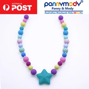 Child Chewelry Sensory Chew Necklace Silicone Oral Autism ADHD Chewable - Picture 1 of 9