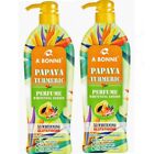 2X500ML A Bonne Papaya Turmeric Perfume Whitening Body Lotion Skin Moisturizer
