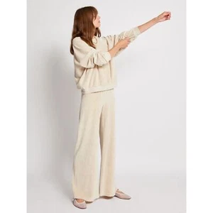 Suzie Kondi Samos Pullover In Velour Wheat XS Lounge Slub Raglan Neu ohne Etikett (Mangel) - Bild 1 von 10