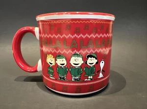 Peanuts Worldwide 16 oz Christmas Fa La La La La Ceramic Coffee Tea Mug Snoopy - Picture 1 of 13