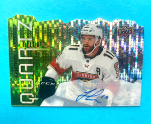 Jonathan Huberdeau 2021-22 Upper Deck Allure Quartz Die Cut Auto #AQ-JH Panthers