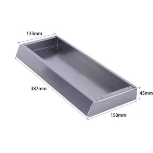 1 pieza de aluminio Blackface estilo Vibro Champ chasis sin orificios para amplificador de tubo de guitarra - Imagen 1 de 6