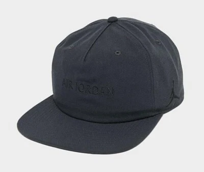 NIKE Air Jordan Pro Unstructured Flat Bill Gorra Sombrero Off Noir M/L FZ2011-010 NUEVO Foto 1 de 4