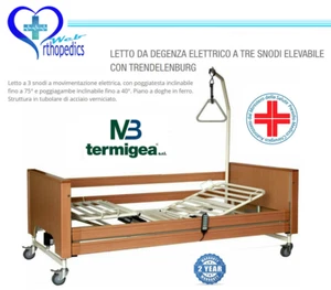 LETTO DEGENZA ELETTRICO ELEVABILE TERMIGEA CON IVA 4% SOLO CON LEGGE 104 - Foto 1 di 6