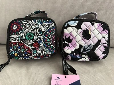 Mini Estuche de Maquillaje Vera Bradley Vidrieras Medallón y Ciruela Pensamientos Foto 1 de 4