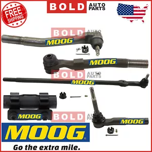 MOOG Tie Rod Ends Steering Drag Link Suspension Kit For Ford F-250 F-350 SD 4WD - Picture 1 of 6