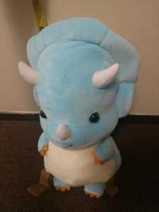 Blue Triceratops Plush Backpack - Picture 1 of 4
