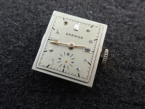19.4MM KINGSTON WATCH CO. DIAMOND DIAL WRIST WATCH MOVEMENT - KEEPING TIME - Picture 1 of 2