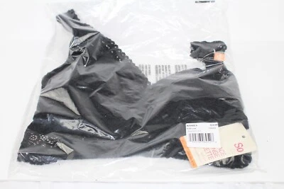 BRAND NEW Kohl's SO Bralette Size XS Juniors Black Lace Plunge Padded  NWT - Image 1 of 3