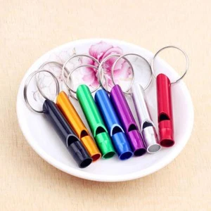 1Pcs Metal Multifunction Whistle Mini Emergency Hiking Survival HOT Camping V7T5 - Foto 1 di 11