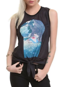Camiseta sin mangas Disney ALICIA EN EL PAÍS DE LAS MARAVILLAS Dinah Cat durmiendo ojo de cerradura corbata JRS XL NUEVA CON ETIQUETAS - Imagen 1 de 2