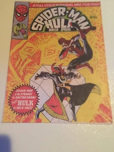 SPIDERMAN AND HULK BRITISH WEEKLY WINTER SPECIAL 1980 MARVEL Comic - Imagen 1 de 2