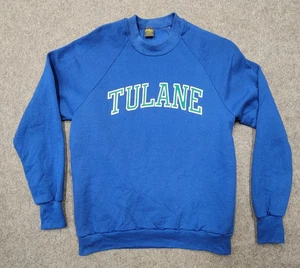 Sudadera azul vintage Jerzees by Russell para mujer talla M Tulane University - Imagen 1 de 6