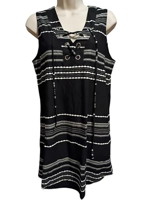 Encubrimiento de natación con cordones blanco y negro Dotti talla pequeña  Foto 1 de 4