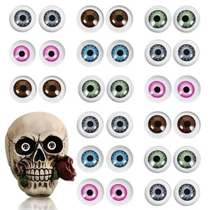 100 Stck. Halloween Augäpfel Gruselig Realistisch Gefälschte Halbe Augäpfel für Handwerk Maske - Bild 1 von 6