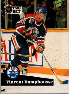 1991-92 Pro Set Vincent Damphousse Edmonton Oilers #381 - Image 1 of 2