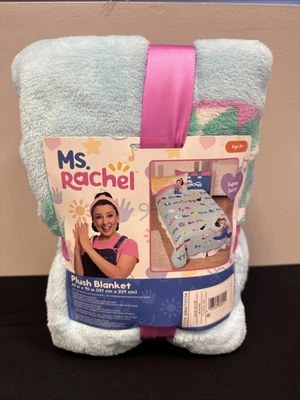 NEW Ms. Rachel 62 in. x 90 in. Kids' Soft Touch Plush Throw Blanket - Image 1 of 4