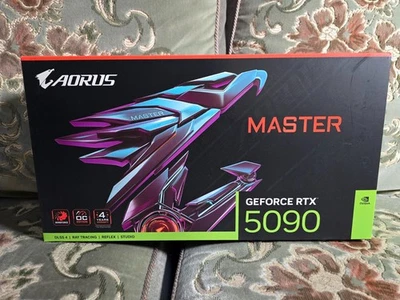 Gigabyte Aorus Master RTX 5090 OC 32GB GDDR7 Gaming GPU Graphics Card 3YR WTY - Image 1 of 4