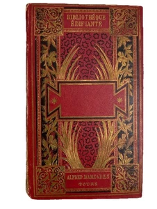 Vie de Saint François Xavier Antique French Catholic Book Alfred Mame Gilt c1890 - Bild 1 von 10