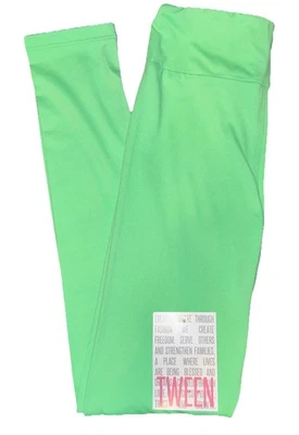 NUEVOS Leggings LuLaRoe Tween (00-0) TW SÓLIDOS Verde Lima Foto 1 de 4