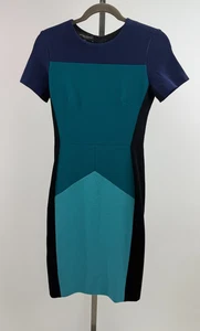 Vintage Narciso Rodriguez Kurzarm Colorblock Etuikleid Gr. 38 - 2 - Bild 1 von 5