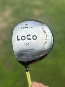 LH Dunlop Loco Crazy Long 10° TI XENIO 58-R 450CC Harrison Striper MID-FIRM 46" - Imagen 1 de 11