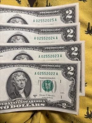 2 Dollar Bill 2017 A Series - Image 1 of 4