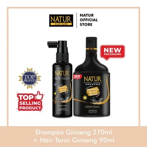 Ginseng shampoo + hair tonic set 270ml 90ml for hair fall care - Picture 1 of 11