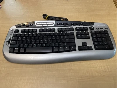 Microsoft Digital Media Pro Keyboard Model 1031 KC-0405 USB Wired-Needs Cleaning - Image 1 of 4