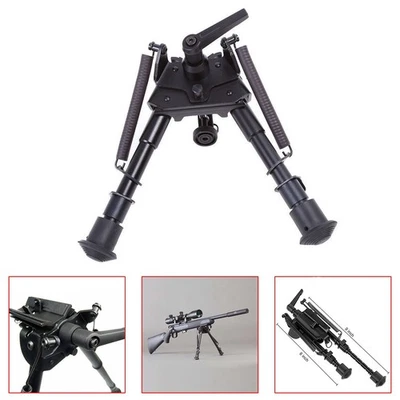 6-9'' Tactical Swivel Bipod Foldable Notched Legs Pivot Tilt for Rifle Shooting - Image 1 of 4