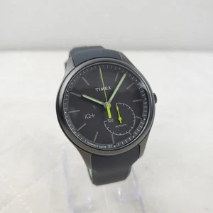 TIMEX iQ+ MOVE ACTIVITY TW2P95100 HYBRID QUARTZ BLACK/GREEN MEN'S SMART WATCH  - Picture 1 of 10
