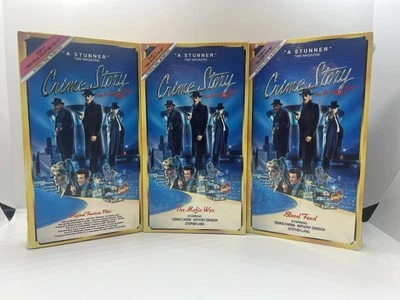 Crime Story The Complete Saga Part 1-3 Original Mafia War Blood Feud VHS SEALED Foto 1 de 4