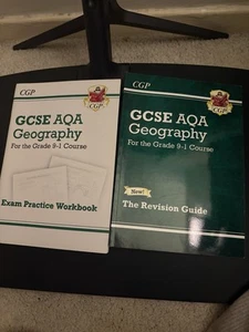 CGP GCSE AQA Geography Revision Guide and Workbook - Picture 1 of 2