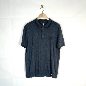 Pretty Green Polo Shirt Men’s Grey UK Size XL Cotton Short Sleeve - Picture 1 of 9